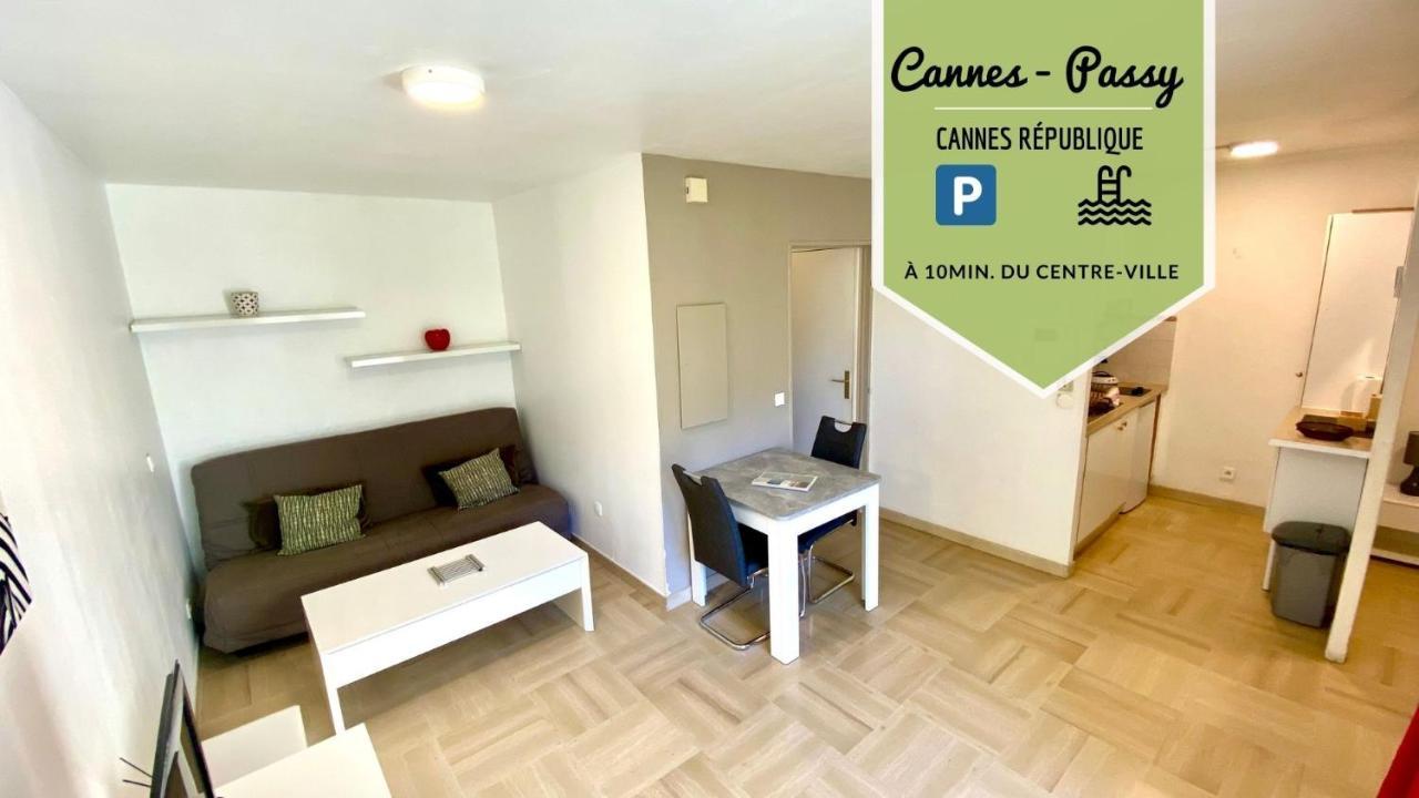 CANNES-PASSY - TRÈS BEAU STUDIO POUR 4 PERS - PISCINE DANS RÉSIDENCE - PARKING PRIVé - JARDIN Extérieur photo
